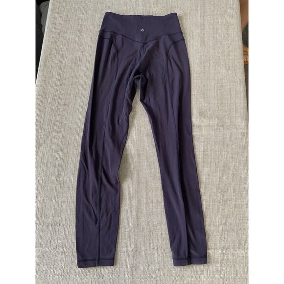 LULULEMON In Movement 7/8 Tight *Everlux 25" dark purple/Gray 4 - Picture 2 of 8